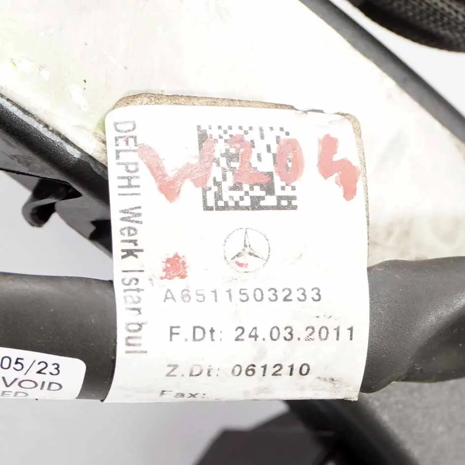 Wiring Mercedes W204 OM651 Diesel Harness Loom DDE Engine - SKU A6511503233 - Part number A6511503233