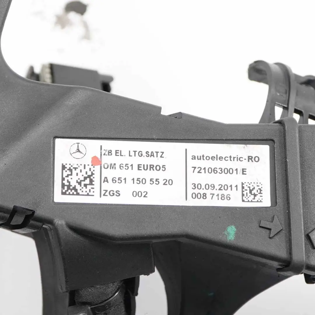  Cableado Del Motor Mercedes W906 OM651.955 Euro 5 Mazo de Cables - SKU A6511505520 - Número de pieza A6511505520