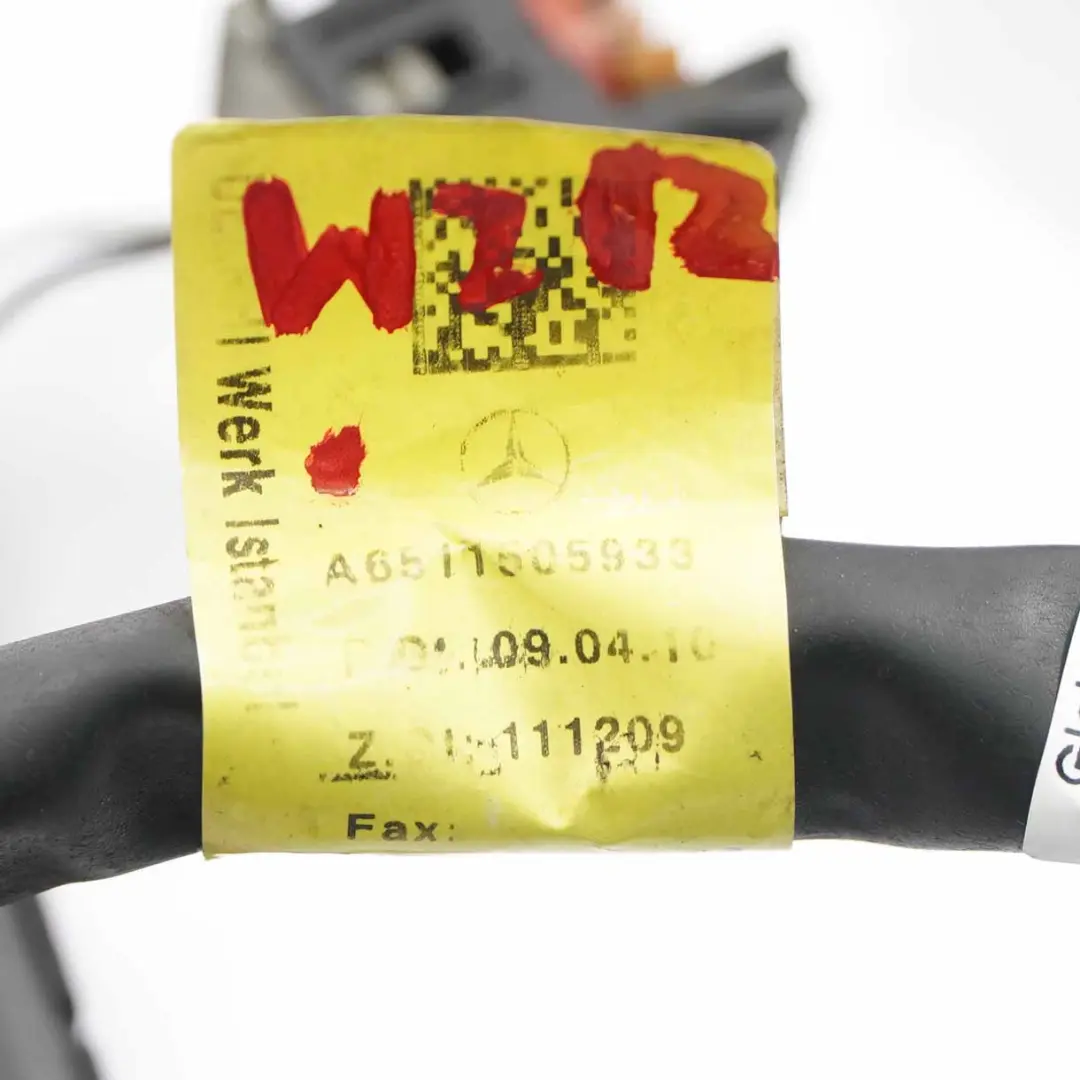 Wiring Mercedes W212 Diesel OM651 Cable Loom Harness to Engine with Part number A6511505933 Engine Wiring Mercedes W212 Diesel OM651 Cable Loom Harness - SKU A6511505933 - Part number A6511505933