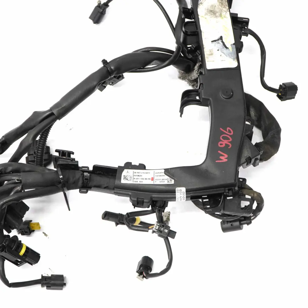 Mercedes W906 OM651.955 Câble faisceau câblage pour moteur diesel - SKU A6511508656 - Numéro de pièce A6511508656