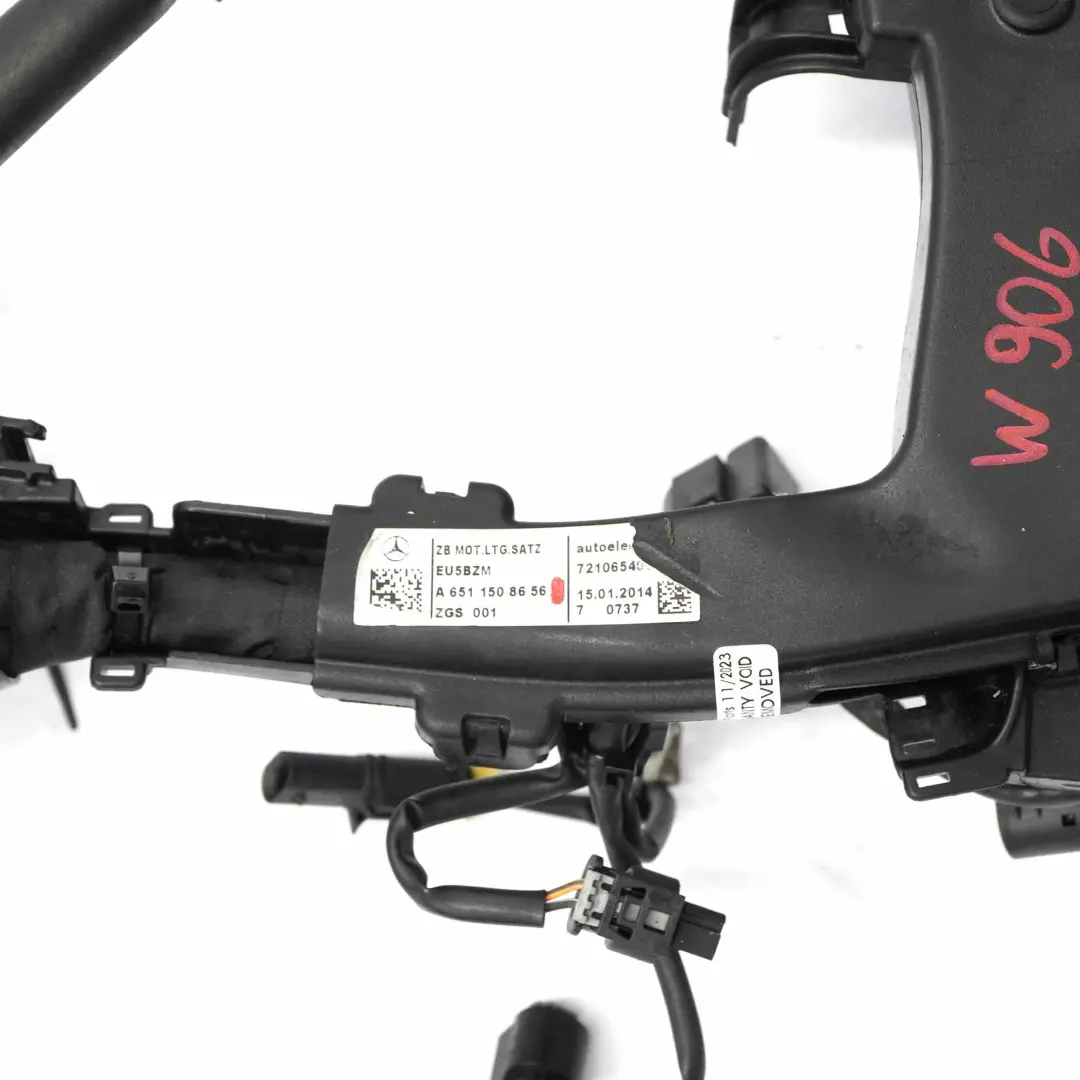 OM651.955 Diesel Engine Wiring Harness Loom Cable to Mercedes W906 with Part number A6511508656 Mercedes W906 OM651.955 Diesel Engine Wiring Harness Loom Cable - SKU A6511508656 - Part number A6511508656