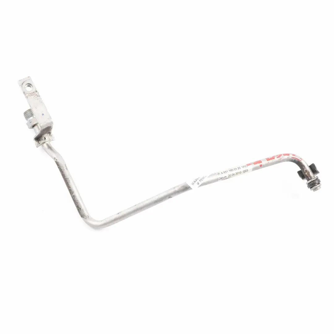 Oil Feed Pipe Mercedes W204 W212 OM651 Turbocharger Oil Line to with Part number A6511800320 Oil Feed Pipe Mercedes W204 W212 OM651 Turbocharger Oil Line - SKU A6511800320-1 - Part number A6511800320