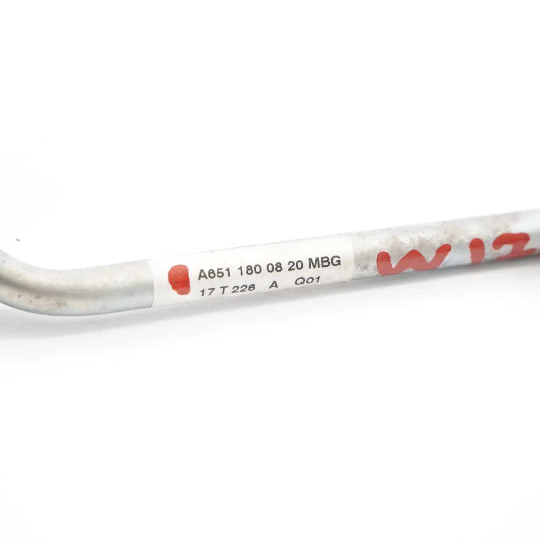 OM651 Turbo Oil Feed Pipe Turbocharger Lubrication Line to Mercedes W176 with Part number A6511800820 Mercedes W176 OM651 Turbo Oil Feed Pipe Turbocharger Lubrication Line - SKU A6511800820 - Part number A6511800820