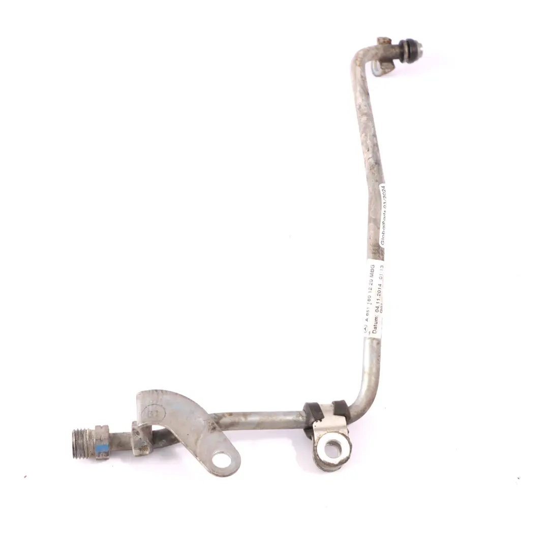 OM651 Tubo aceite turbocompresor Manguera para Mercedes W906 con número de pieza A6511801220 Mercedes W906 OM651 Tubo aceite turbocompresor Manguera - SKU A6511801220-1 - Número de pieza A6511801220