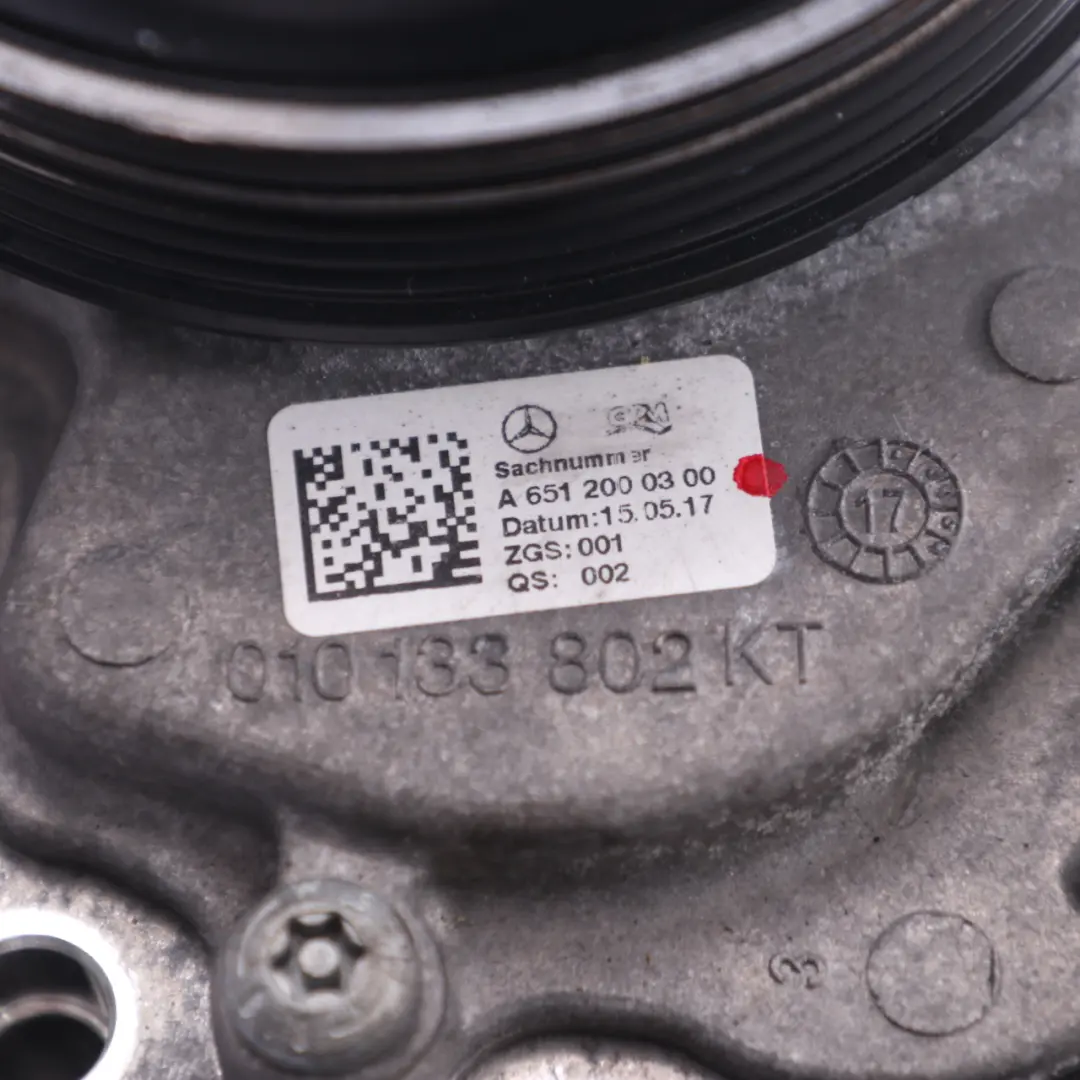 OM651 Diesel Pompa Pompe à Eau Supplémentaire Mercedes W204 W212 - SKU A6512000300 - Numéro de pièce A6512000300