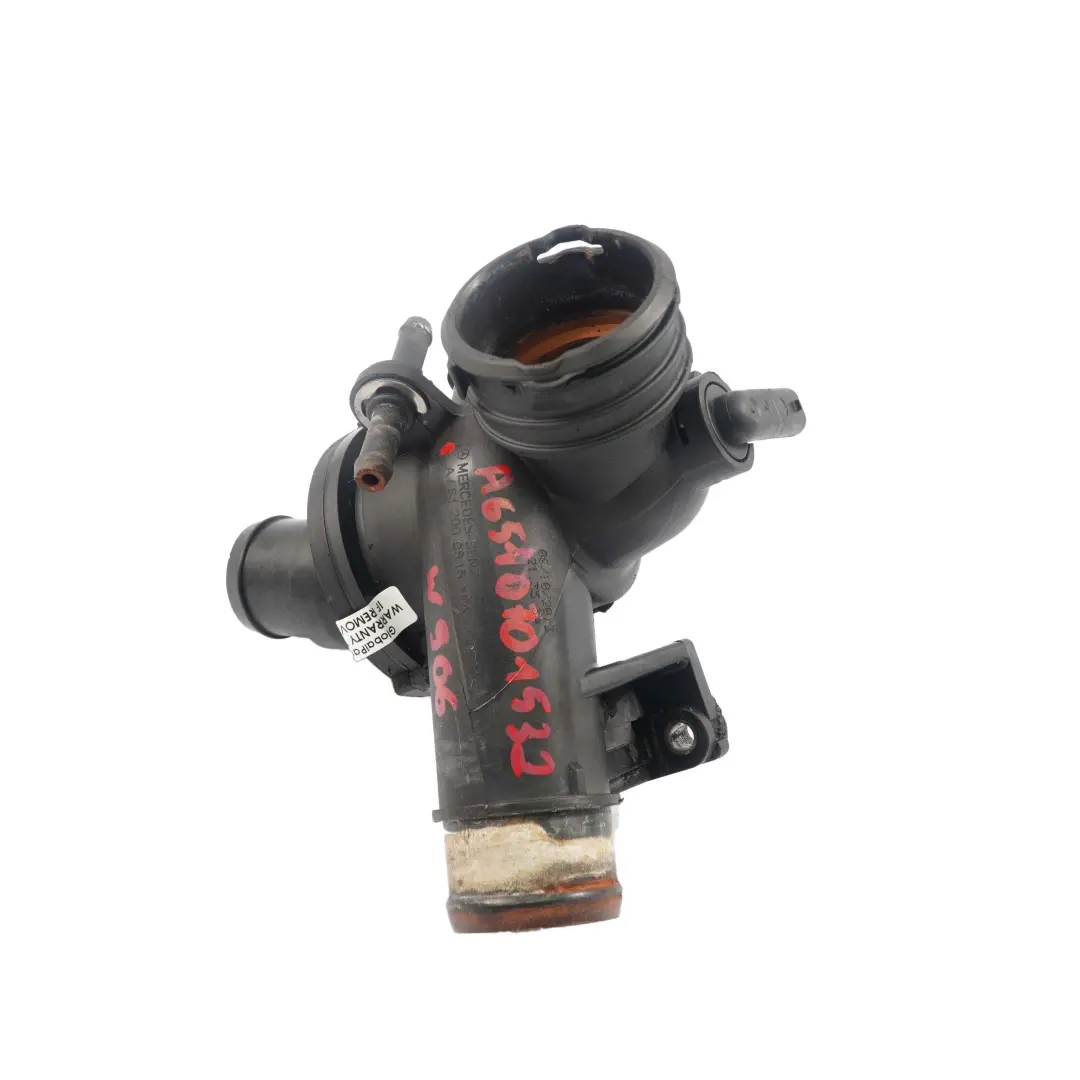 Mercedes W212 W906 OM651 Diesel Thermostatgehäuse Kühlwasser - SKU A6512000615 - Teilenummer A6512000615