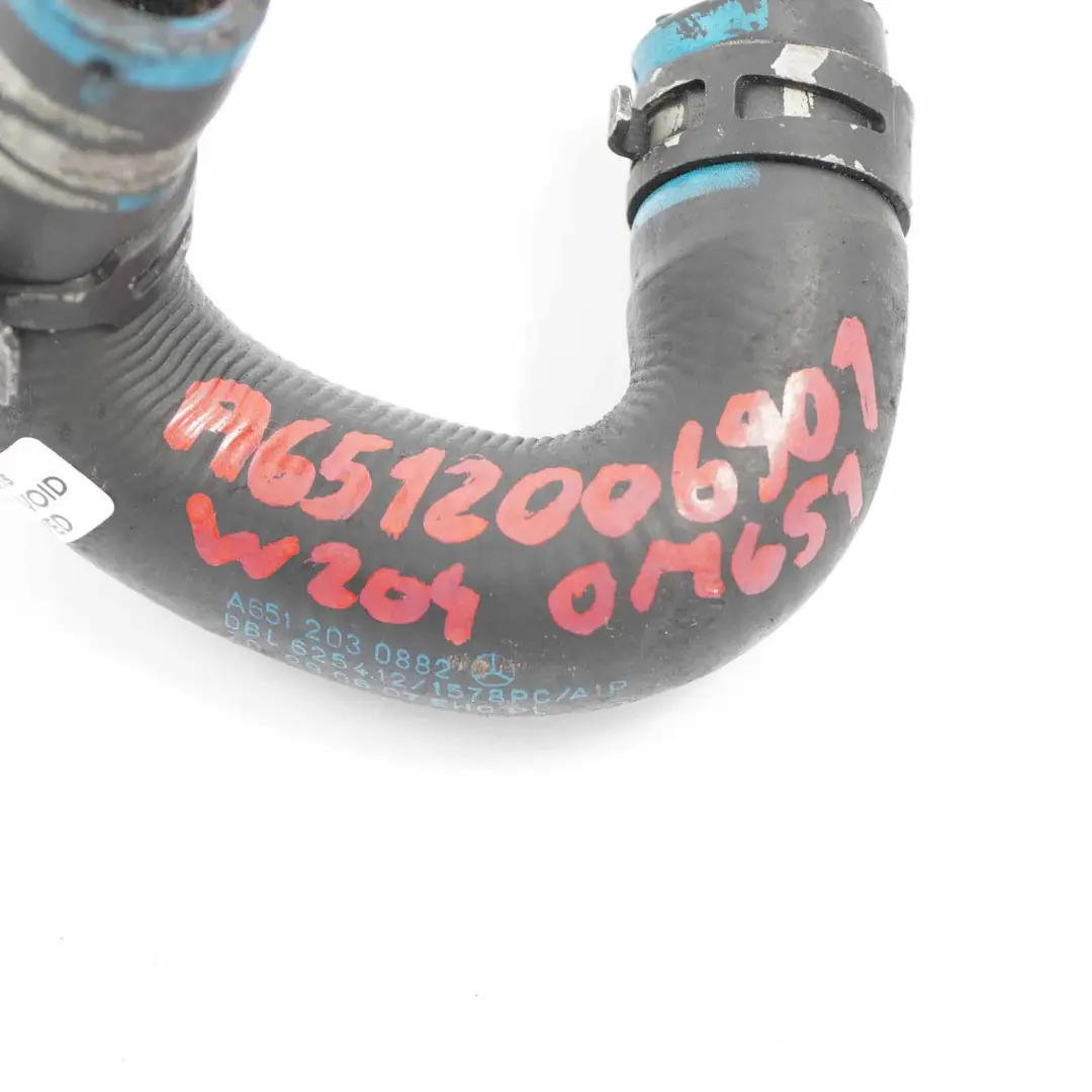 Water Pipe Mercedes W212 Engine Cooling Coolant Hose Line to with Part number A6512006901 Water Pipe Mercedes W212 Engine Cooling Coolant Hose Line - SKU A6512006901 - Part number A6512006901