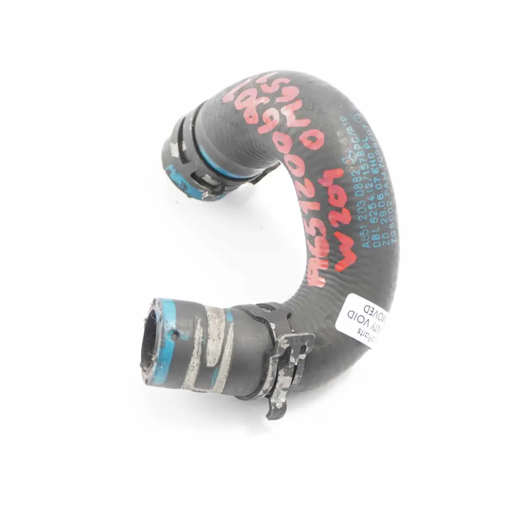 Water Pipe Mercedes W212 Engine Cooling Coolant Hose Line to with Part number A6512006901 Water Pipe Mercedes W212 Engine Cooling Coolant Hose Line - SKU A6512006901 - Part number A6512006901