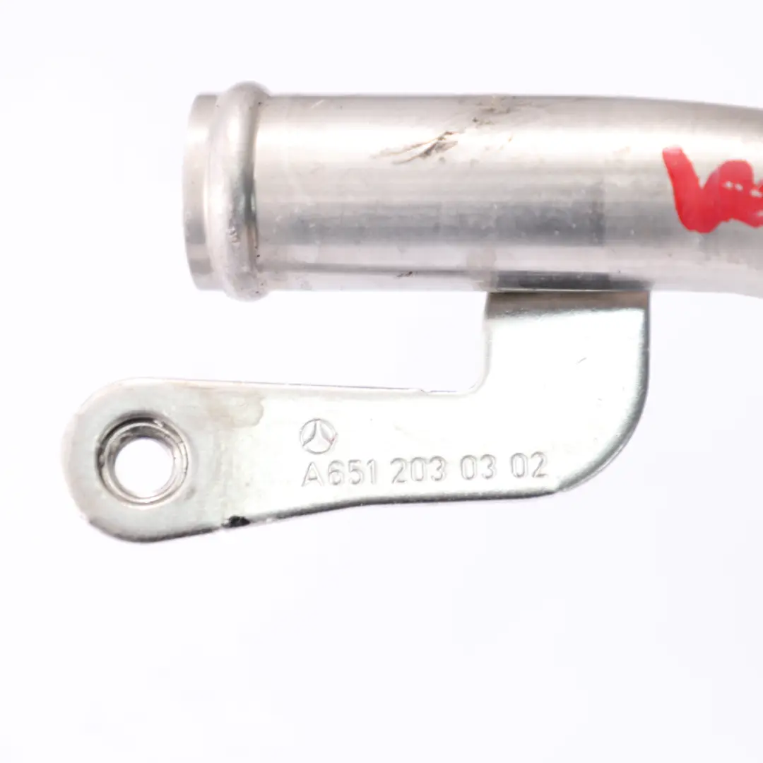 Tuyau refroidissement Mercedes W176 W246 OM651 Turbocharger Tuyau pour à propos du numéro de pièce A6512030302 Tuyau refroidissement Mercedes W176 W246 OM651 Turbocharger Tuyau - SKU A6512030302 - Numéro de pièce A6512030302