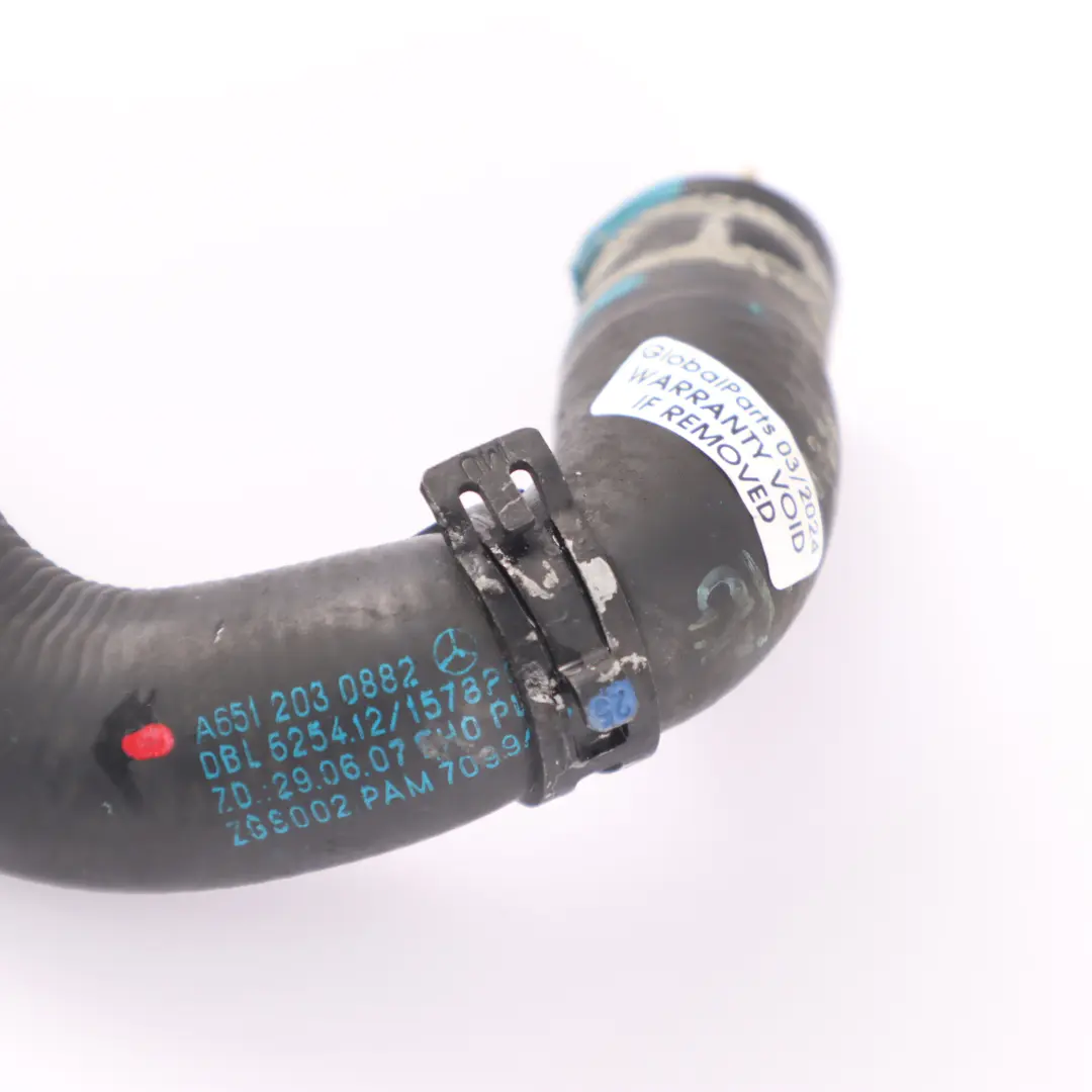  Tubo refrigerante Mercedes W204 Diesel OM651 Linea valvola di raffreddamento EGR - SKU A6512030882 - Numero di parte A6512031882