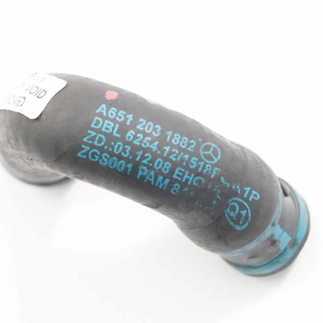 Mercedes W204 W212 OM651 Chauffage Diesel Tuyau Refroidissement - SKU A6512031882 - Numéro de pièce A6512031882