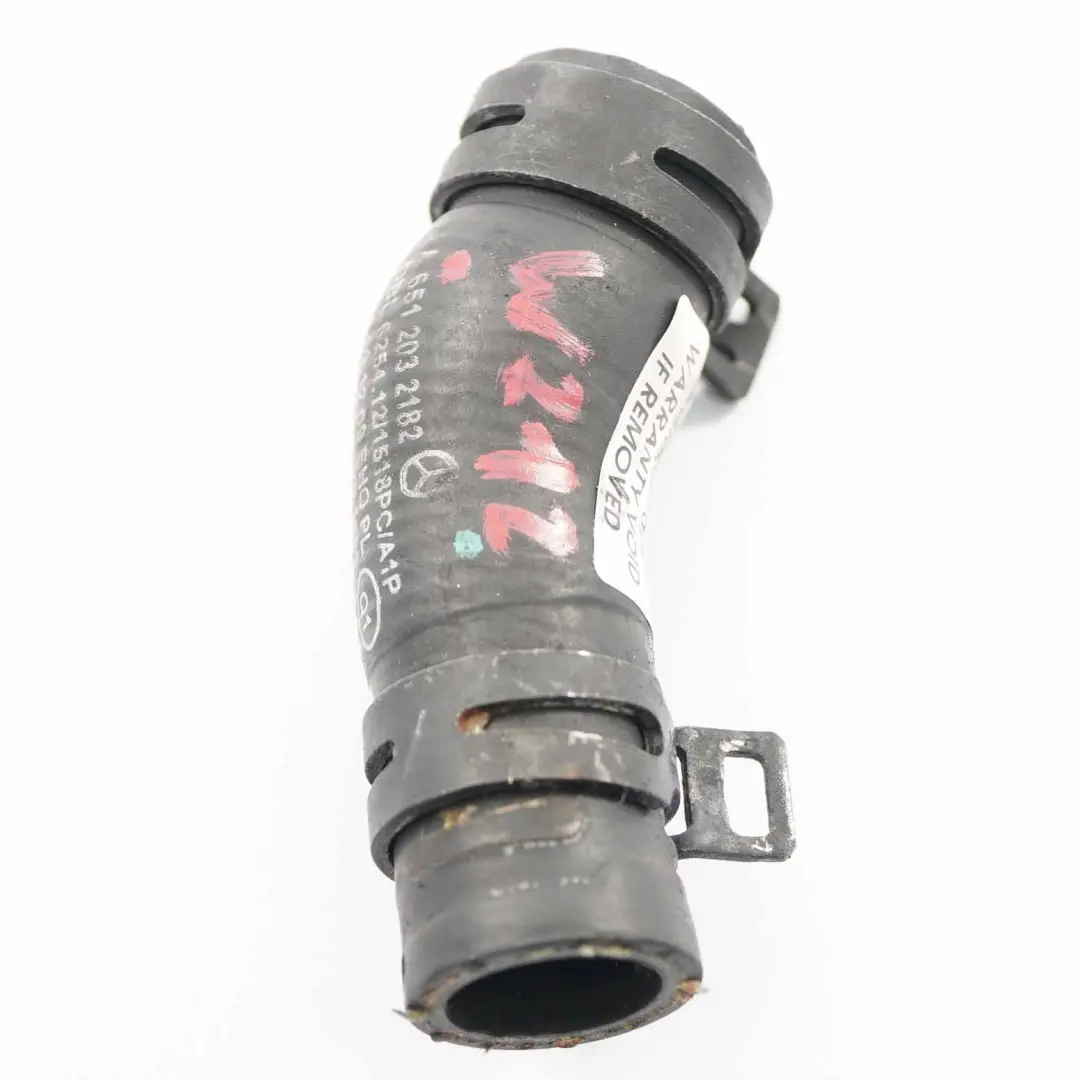 Manguera de agua Mercedes W204 W212 Refrigeración Tubería - SKU A6512032182 - Número de pieza A6512032182