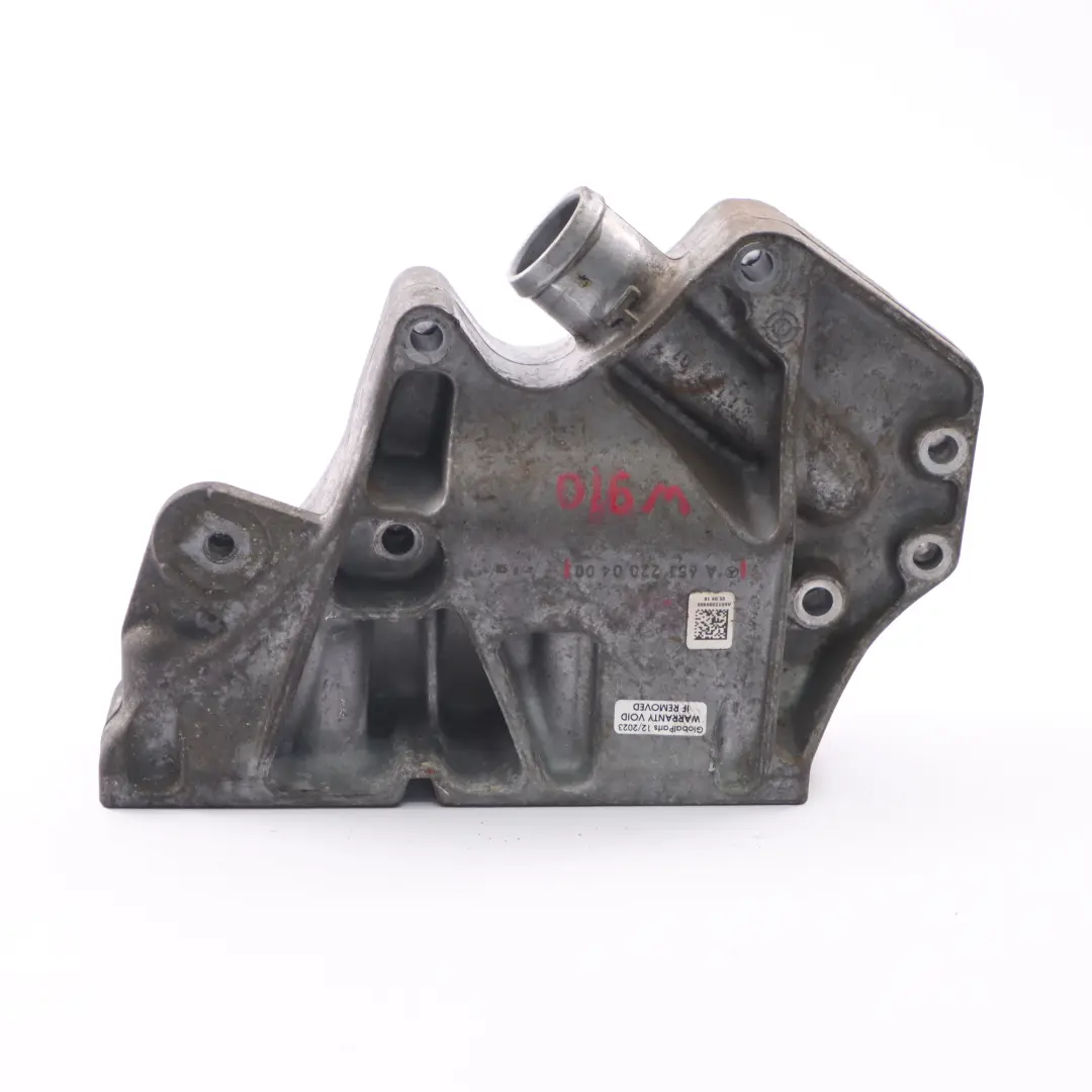 OM651 Diesel Engine Carrier Coolant Passage Bracket to Mercedes W910 with Part number A6512200400 Mercedes W910 OM651 Diesel Engine Carrier Coolant Passage Bracket - SKU A6512200400 - Part number A6512200400
