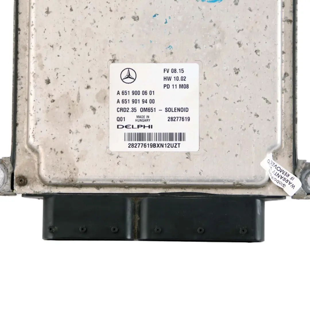  Mercedes-Benz W906 313 CDI OM651 Diesel Engine Control Unit CRD ECU - SKU A6519000601 - Part number A6519000601