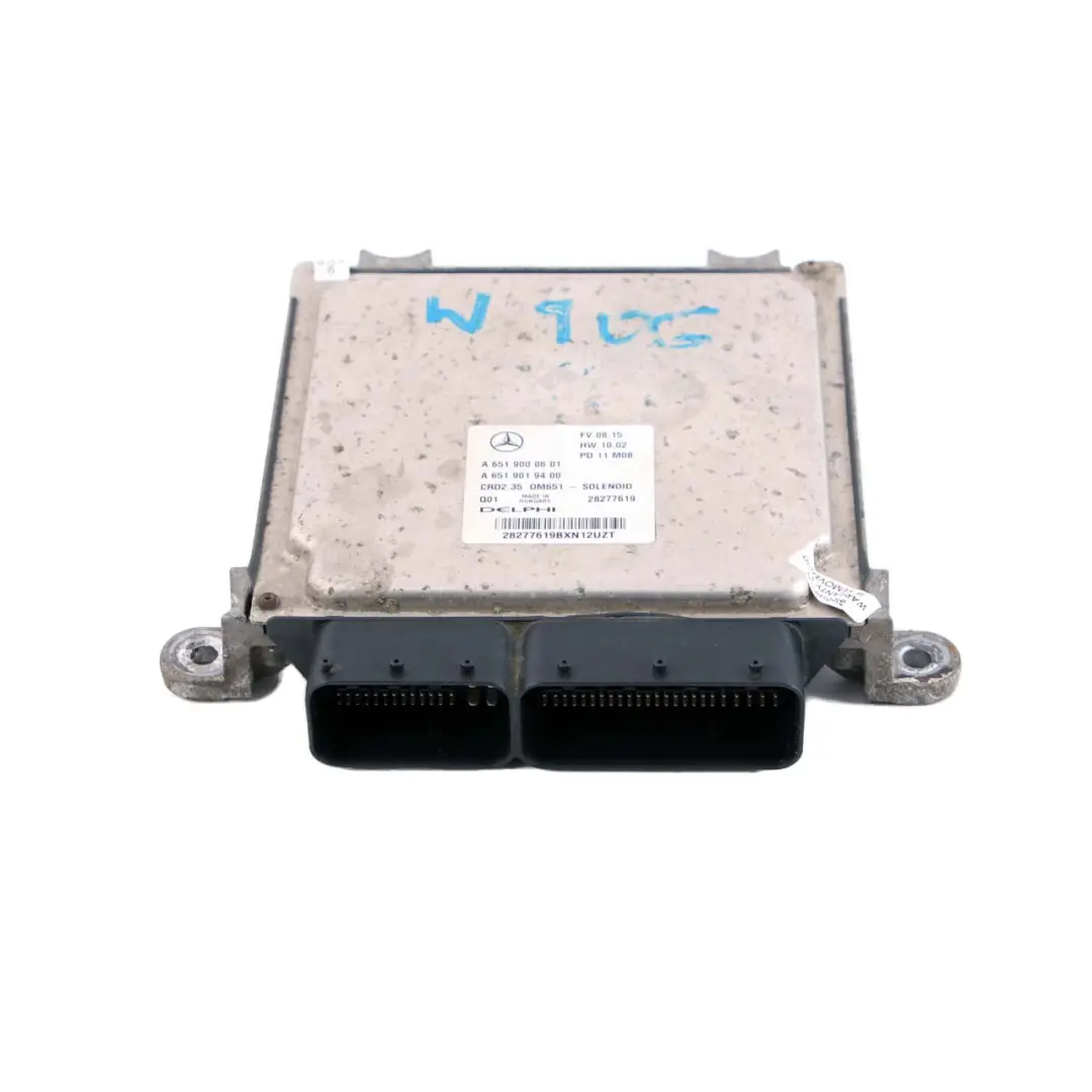  Mercedes-Benz W906 313 CDI OM651 Diesel Engine Control Unit CRD ECU - SKU A6519000601 - Part number A6519000601