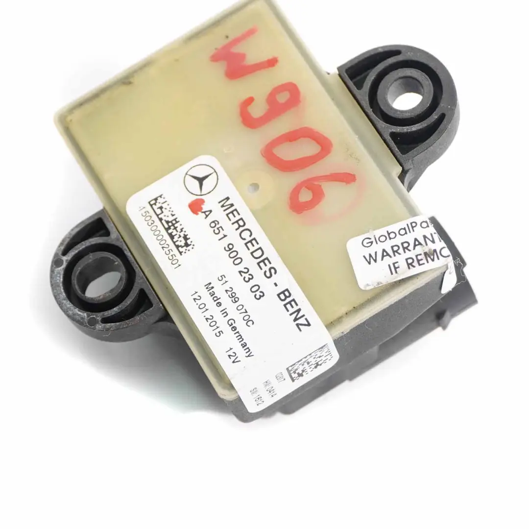 OM651 Diesel Módulo relé bujías incandescentes control para Mercedes W906 con número de pieza A6519002303 Mercedes W906 OM651 Diesel Módulo relé bujías incandescentes control - SKU A6519002303 - Número de pieza A6519002303