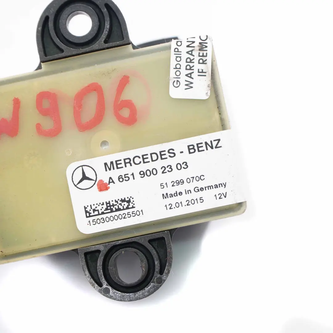 OM651 Diesel Modulo relè candelette Unità controllo per Mercedes W906 con numero di parte A6519002303 Mercedes W906 OM651 Diesel Modulo relè candelette Unità controllo - SKU A6519002303 - Numero di parte A6519002303