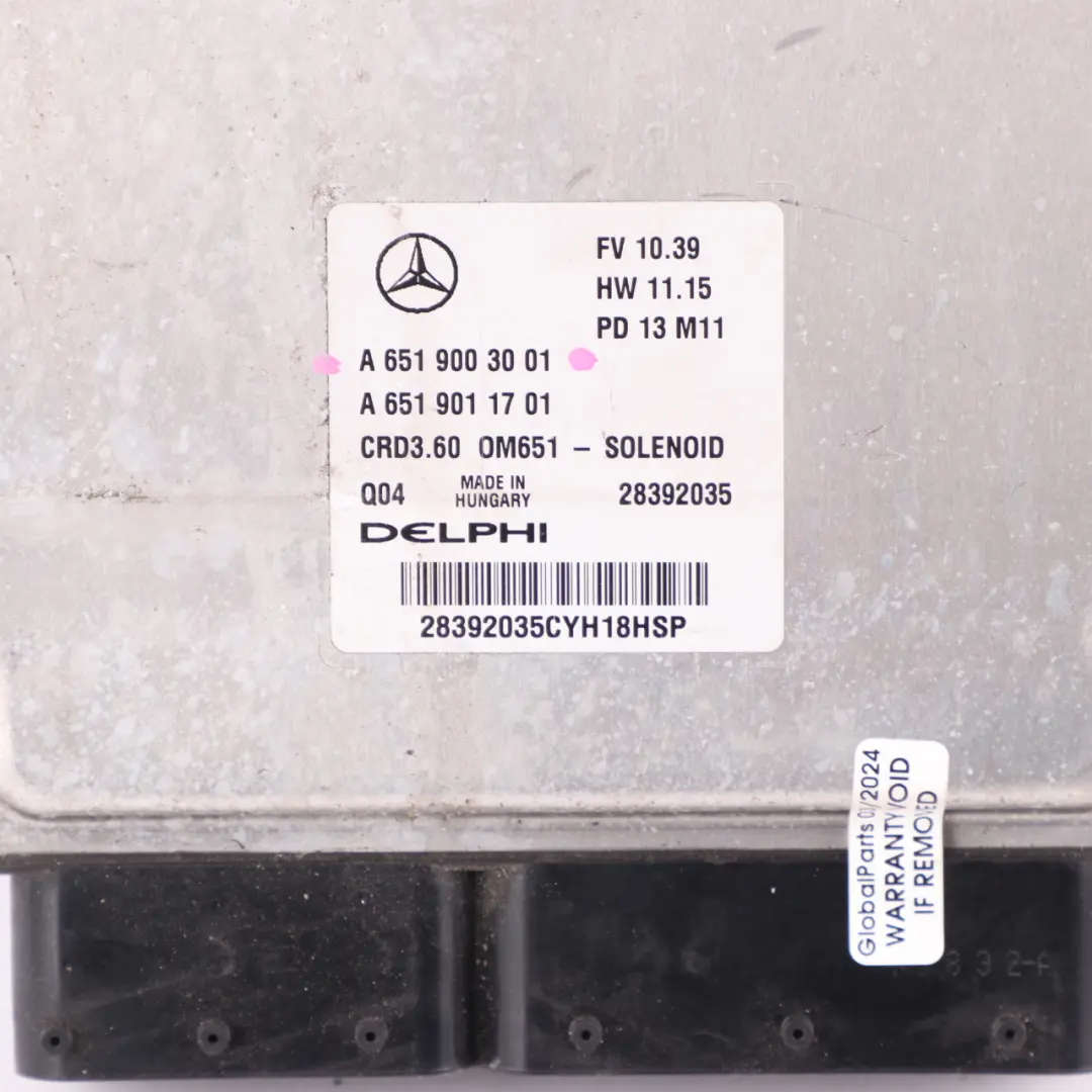 A220 CDI BlueEFFICIENCY 651.930 170HP Engine Unit ECU to Mercedes W176 with Part number A6519003001 Mercedes W176 A220 CDI BlueEFFICIENCY 651.930 170HP Engine Unit ECU - SKU A6519003001 - Part number A6519003001