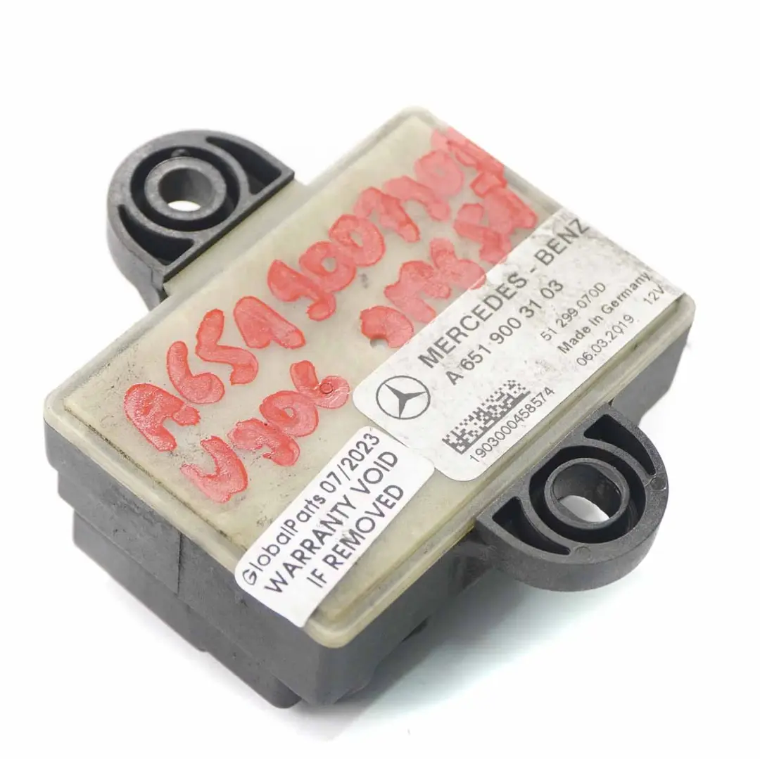 OM651 Diesel Glow Plug Relay Module Control Unit to Mercedes W906 with Part number A6519003103 Mercedes W906 OM651 Diesel Glow Plug Relay Module Control Unit - SKU A6519003103 - Part number A6519003103