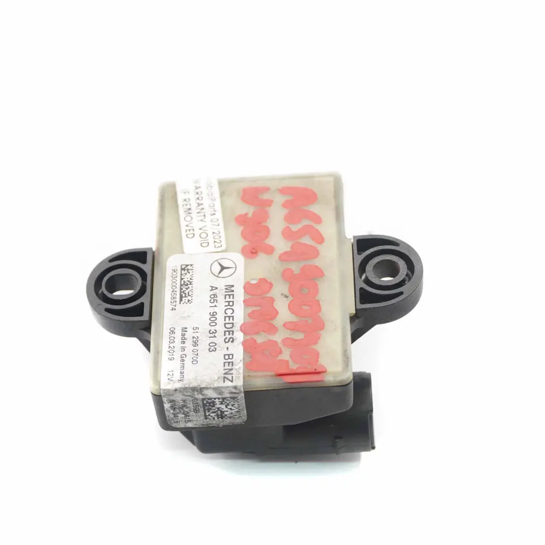 OM651 Diesel Módulo relé bujías incandescentes control para Mercedes W906 con número de pieza A6519003103 Mercedes W906 OM651 Diesel Módulo relé bujías incandescentes control - SKU A6519003103 - Número de pieza A6519003103