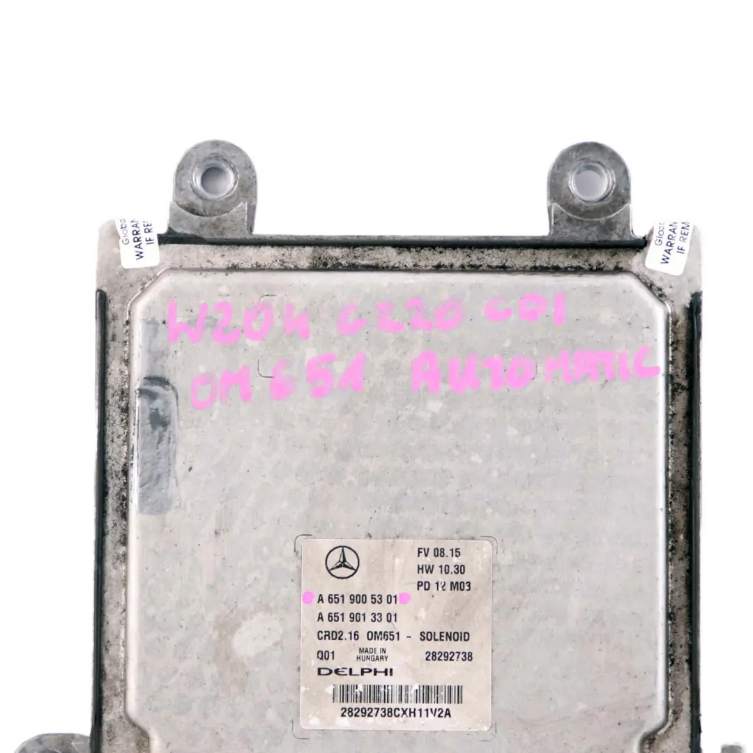 C220CDI OM651 BlueEFFICIENCY Engine Control Unit ECU to Mercedes W204 with Part number A6519005301 Mercedes W204 C220CDI OM651 BlueEFFICIENCY Engine Control Unit ECU - SKU A6519005301-1 - Part number A6519005301