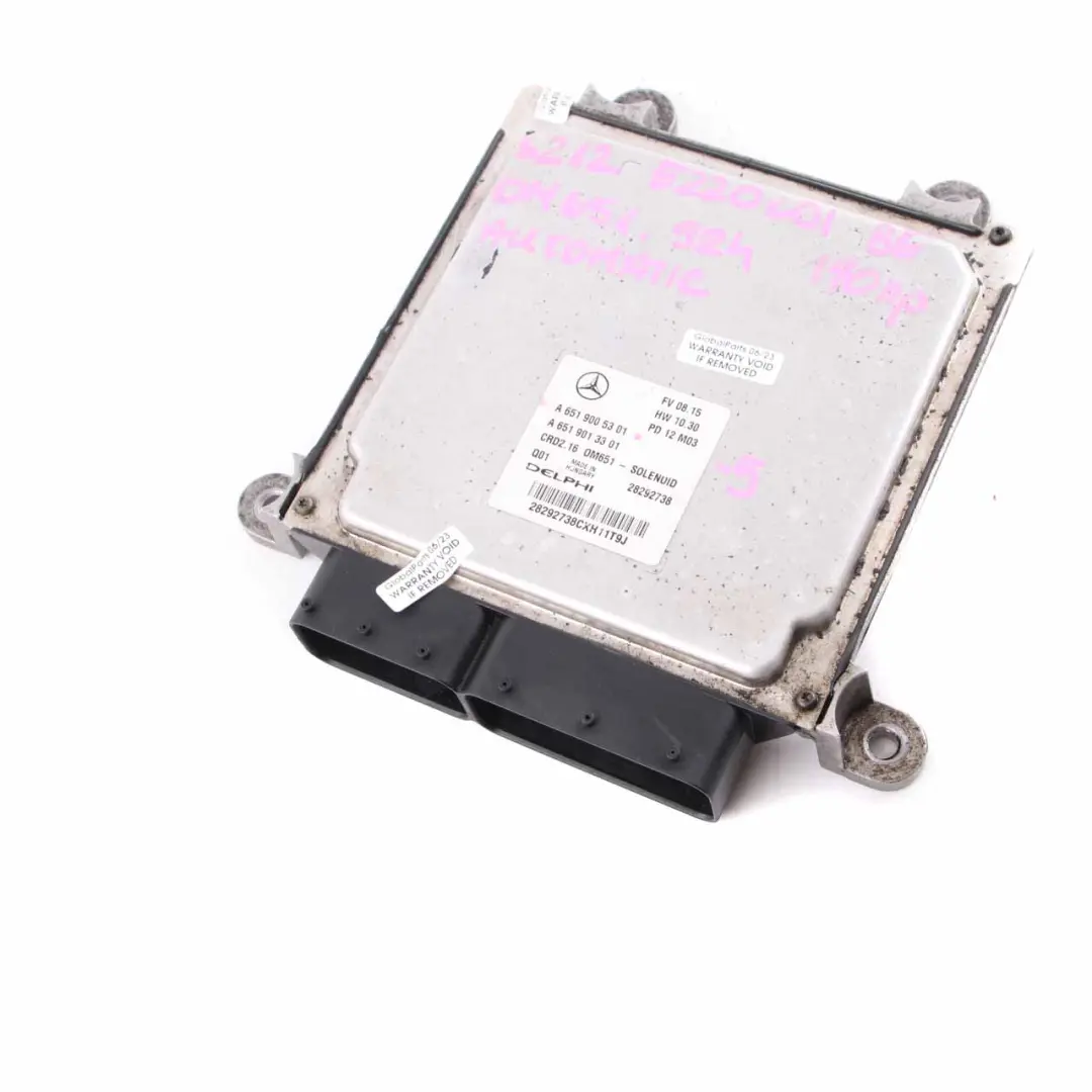 Mercedes W212 E220CDI Blueeffi OM651.924 170HP Motore ECU Automatico - SKU A6519005301-5 - Numero di parte A6519005301