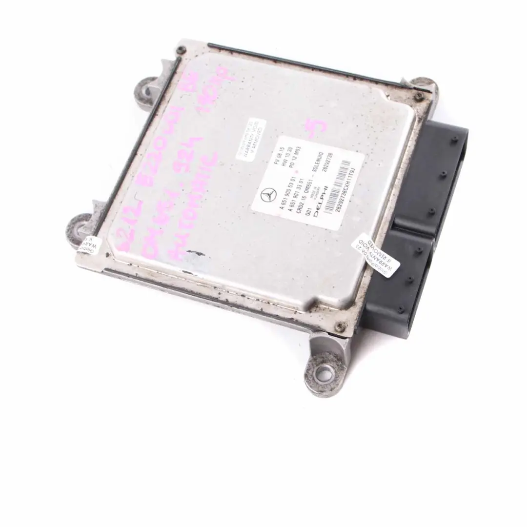 Mercedes W212 E220CDI Blueeffi OM651.924 170HP Motor ECU Automático - SKU A6519005301-5 - Número de pieza A6519005301