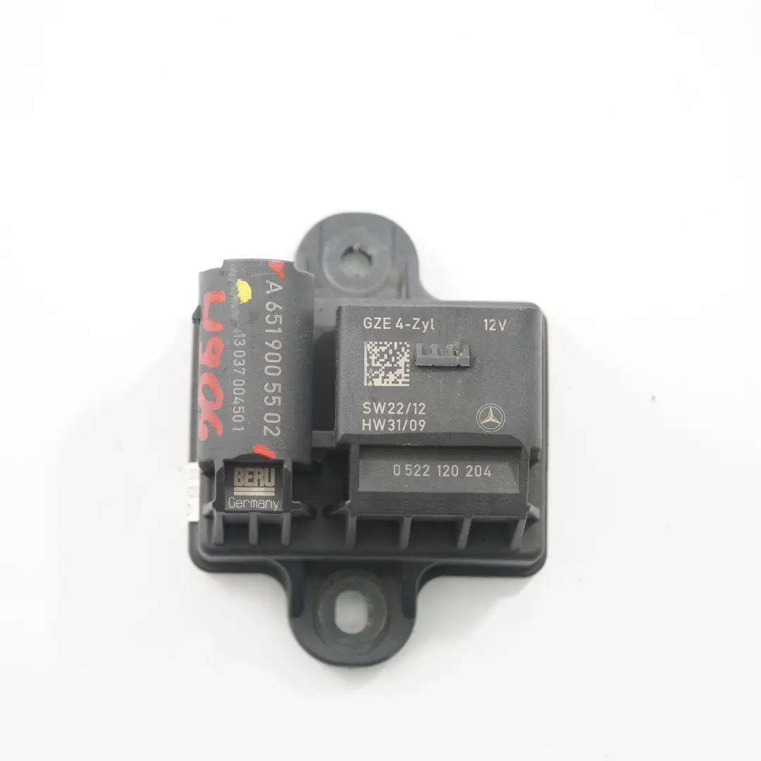  Glühkerze Mercedes W204 W212 W220 OM651 Diesel-Relaiseinheit Modul - SKU A6519005502 - Teilenummer A6519005502