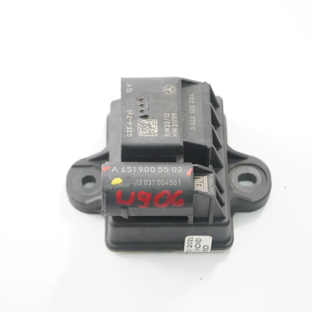  Glow Plug Mercedes W204 W212 Vito OM651 Diesel Relay Unit Module - SKU A6519005502 - Part number A6519005502