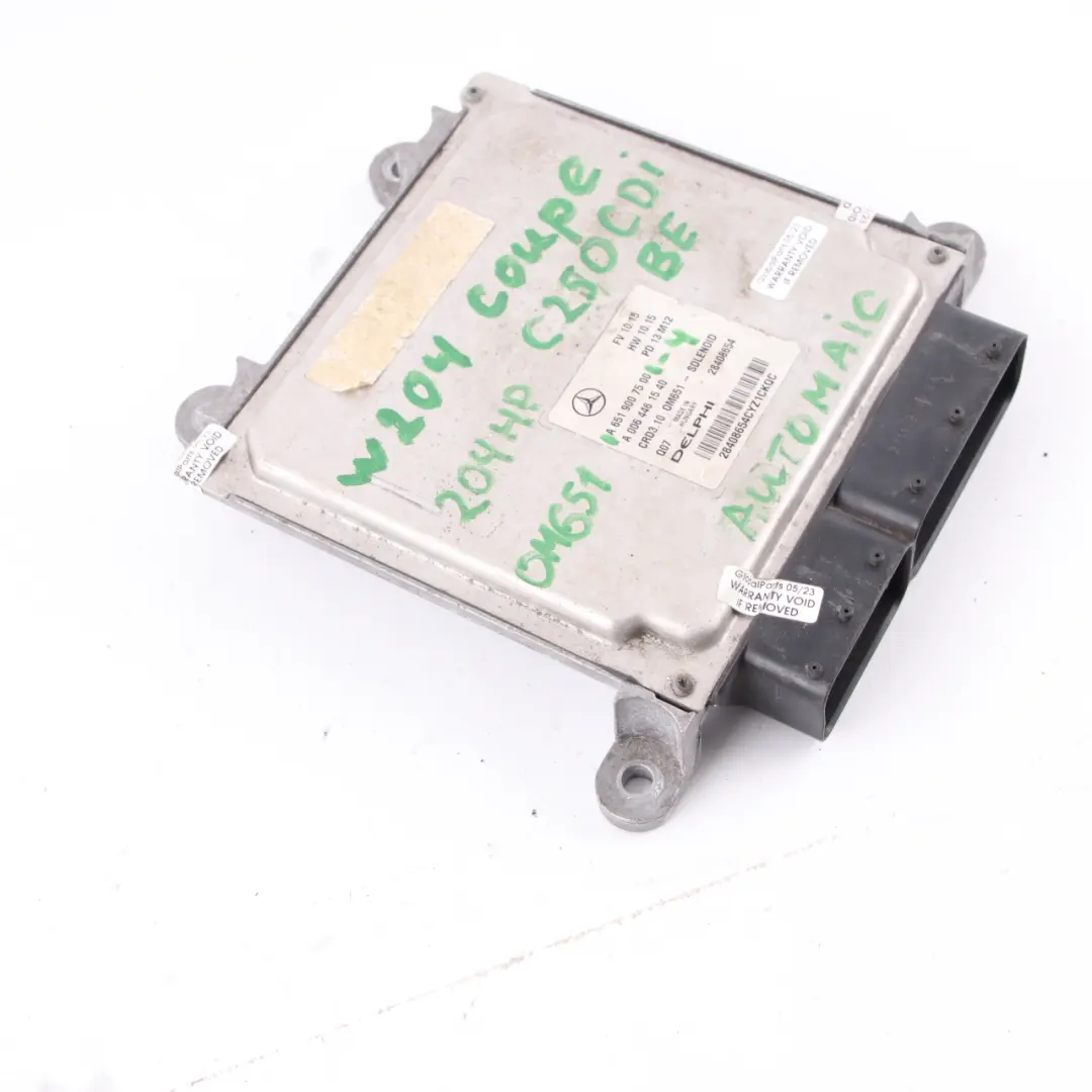 Mercedes W204 C220CDI Sterownik Silnika Automat - SKU A6519007500-4 - Numer Części A6519007500