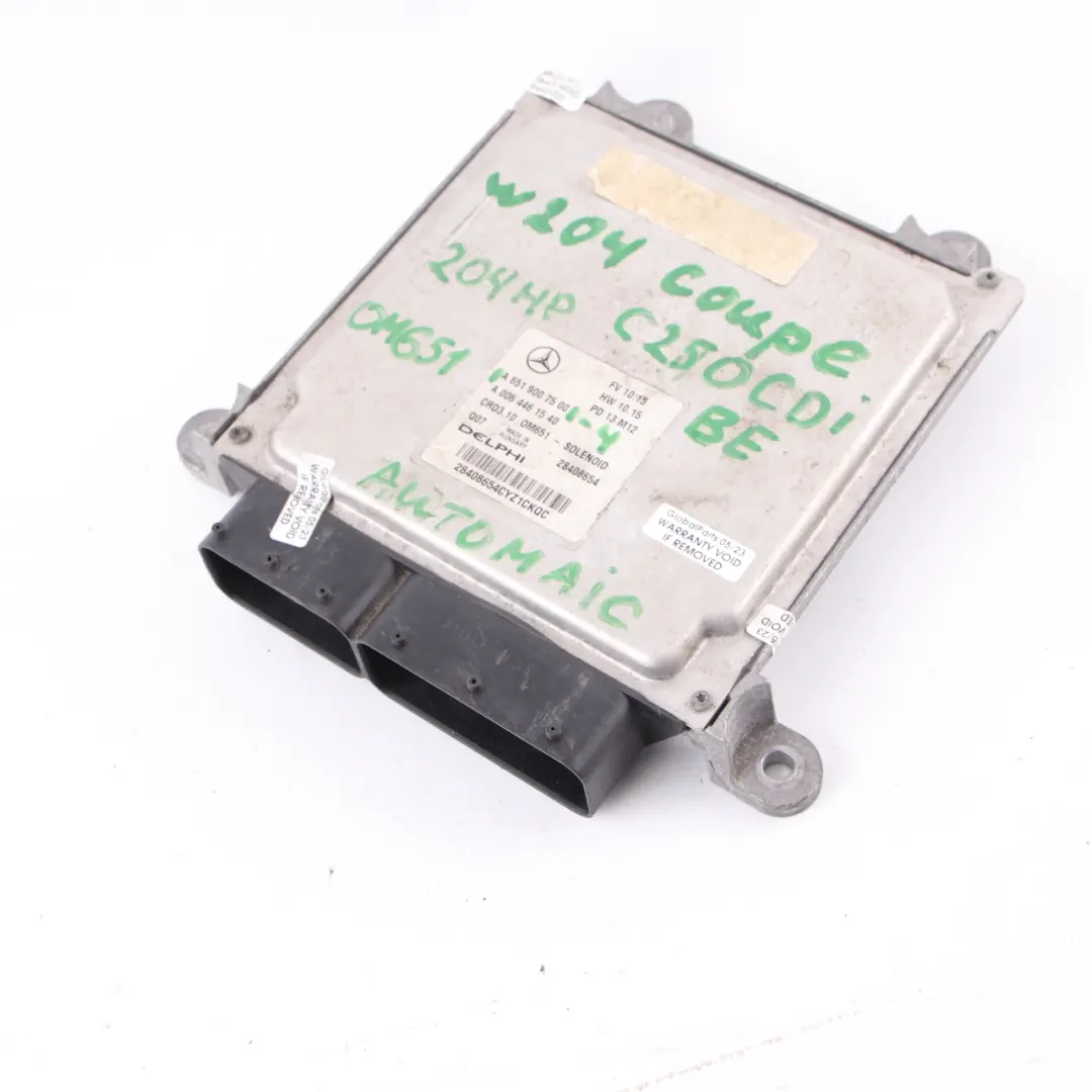 C250 CDI BlueEFFICIENCY OM651.911 Calculateur Moteur Automatique pour Mercedes W204 à propos du numéro de pièce A6519007500 Mercedes W204 C250 CDI BlueEFFICIENCY OM651.911 Calculateur Moteur Automatique - SKU A6519007500-4 - Numéro de pièce A6519007500