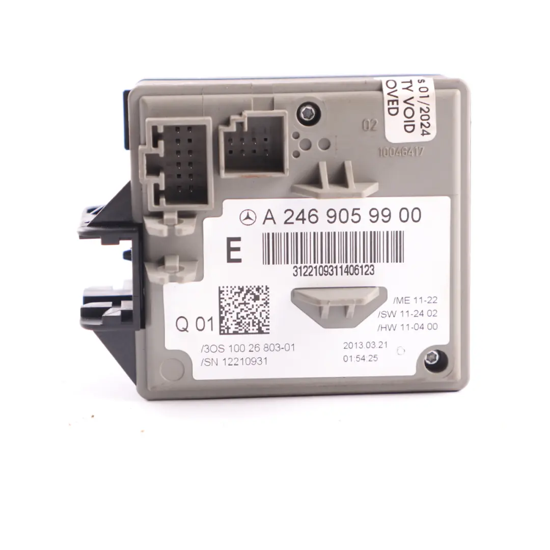 Mercedes W176 A200CDI 651.901 136HP Engine Module ECU Kit Automatic - SKU A6519007600-1 - Numéro de pièce A6519007600