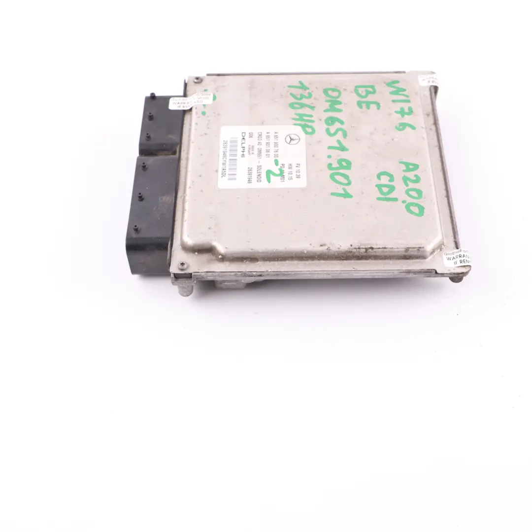 A200 CDI BlueEFFICIENCY OM651.901 Module moteur ECU pour Mercedes W176 à propos du numéro de pièce A6519007600 Mercedes W176 A200 CDI BlueEFFICIENCY OM651.901 Module moteur ECU - SKU A6519007600-2 - Numéro de pièce A6519007600