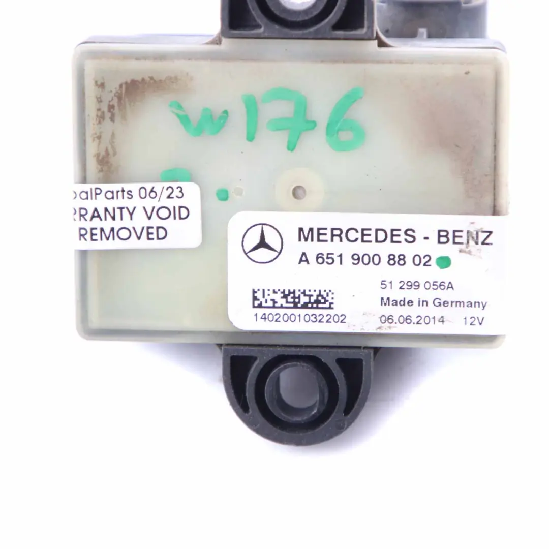 Mercedes W156 W176 W246 OM607 Calentador Diesel Relé Unidad Módulo - SKU A6519008802 - Número de pieza A6519008802