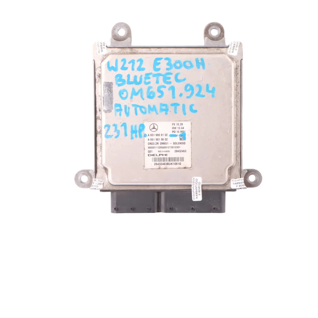 E300 Hybrid 651.924 204HP Engine ECU Kit Keys Lock to Mercedes W212 with Part number A6519009102 Mercedes W212 E300 Hybrid 651.924 204HP Engine ECU Kit Keys Lock - SKU A6519009102-1 - Part number A6519009102