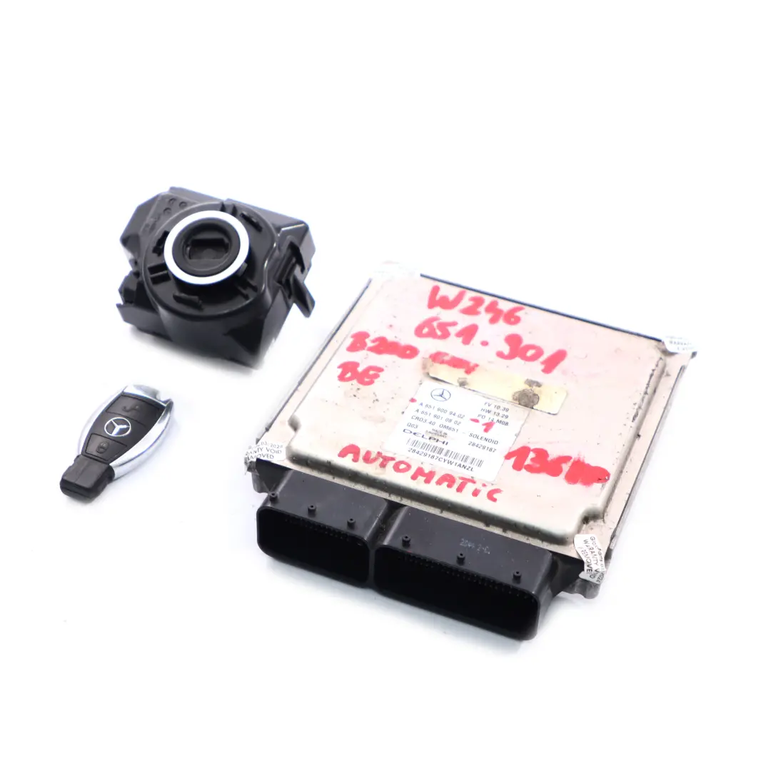 Mercedes W245 B200 CDI Blue Efficiency OM651.901 ECU Kit Schlüssel - SKU A6519009402-1 - Teilenummer A6519009402