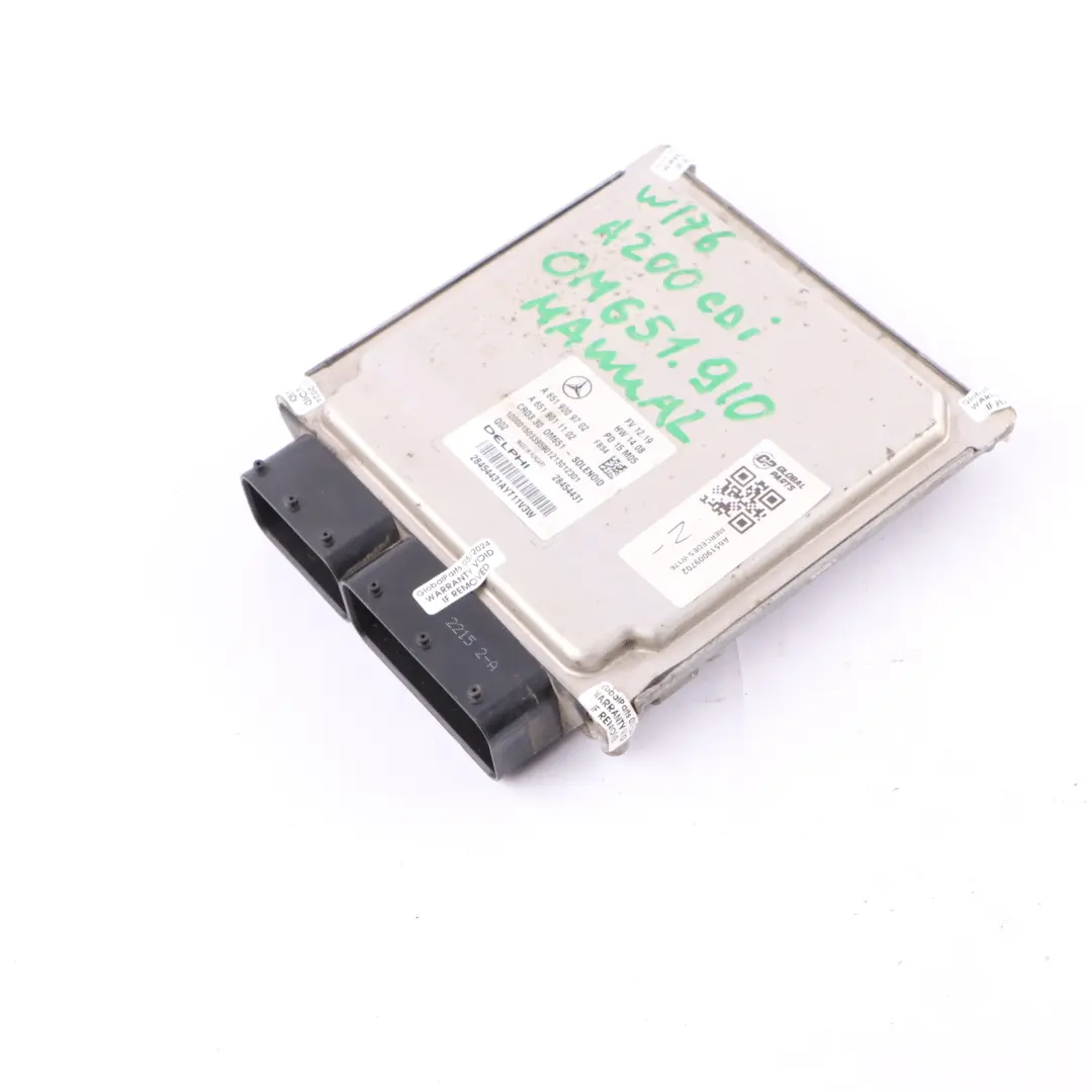 651.930 136HP Sterownik Silnika ECU do Mercedes W176 W246 200 CDI o numerze A6519009702 Mercedes W176 W246 200 CDI 651.930 136HP Sterownik Silnika ECU - SKU A6519009702 - Numer Części A6519009702