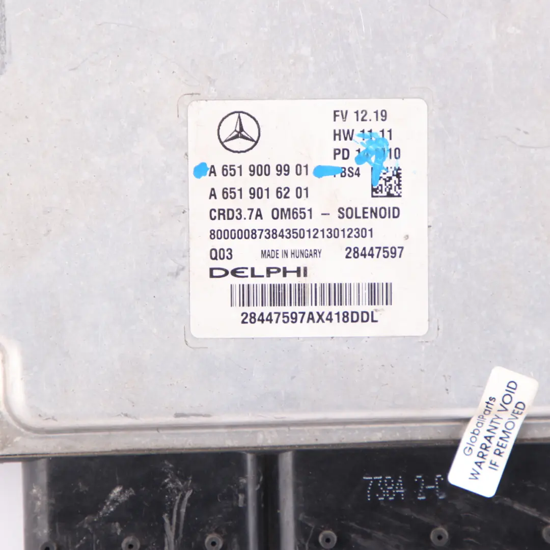 E220CDI OM651.924 Engine Unit Module ECU Kit Key to Mercedes W212 with Part number A6519009901 Mercedes W212 E220CDI OM651.924 Engine Unit Module ECU Kit Key - SKU A6519009901-1 - Part number A6519009901