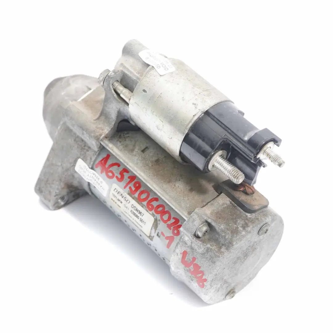 Starter Motor Mercedes W204 W212 W639 OM651 Diesel Engine Denso DSN967 - SKU A6519060026-1 - Part number A6519060026