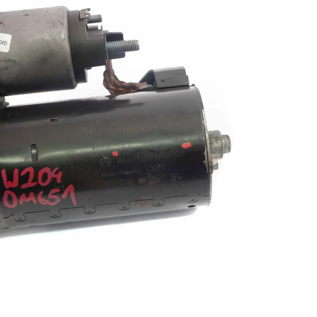 Mercedes W204 W212 OM651 Demarreur Moteur Diesel - SKU A6519062300 - Numéro de pièce A6519062300