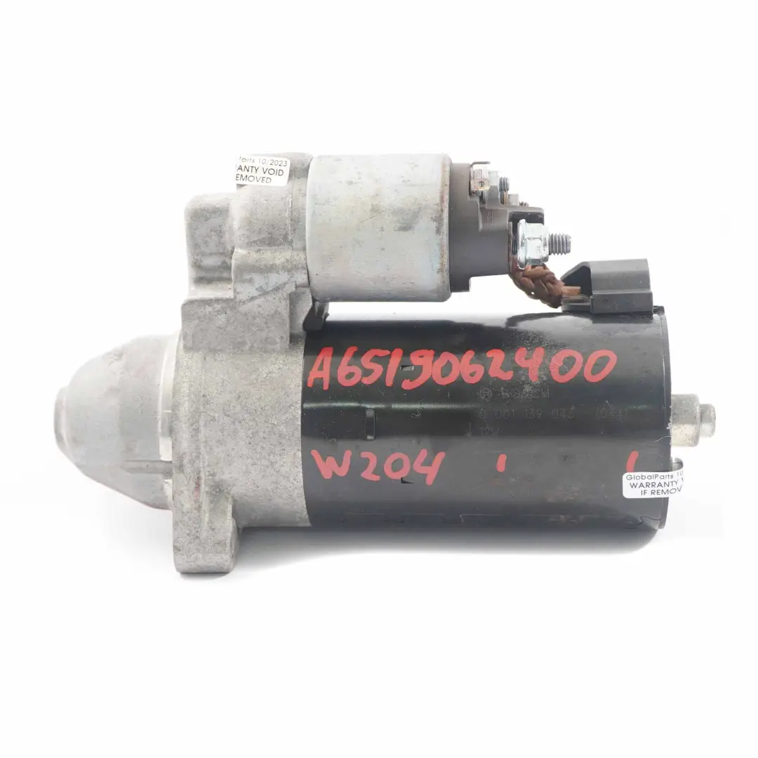 Mercedes W204 W212 OM651 Motorino di avviamento diesel Bosch Starter - SKU A6519062400 - Numero di parte A6519062400