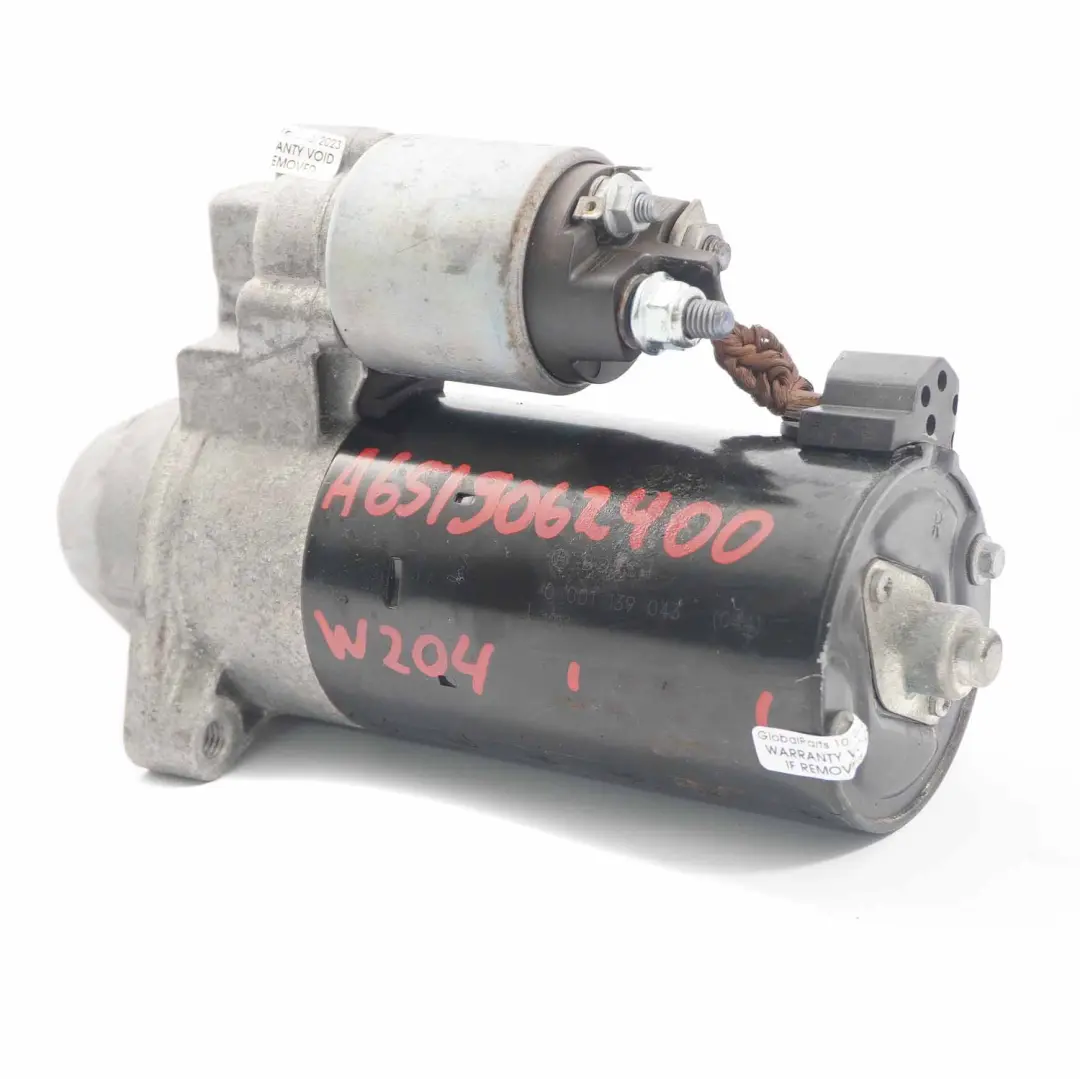 Mercedes W204 W212 OM651 Motorino di avviamento diesel Bosch Starter - SKU A6519062400 - Numero di parte A6519062400
