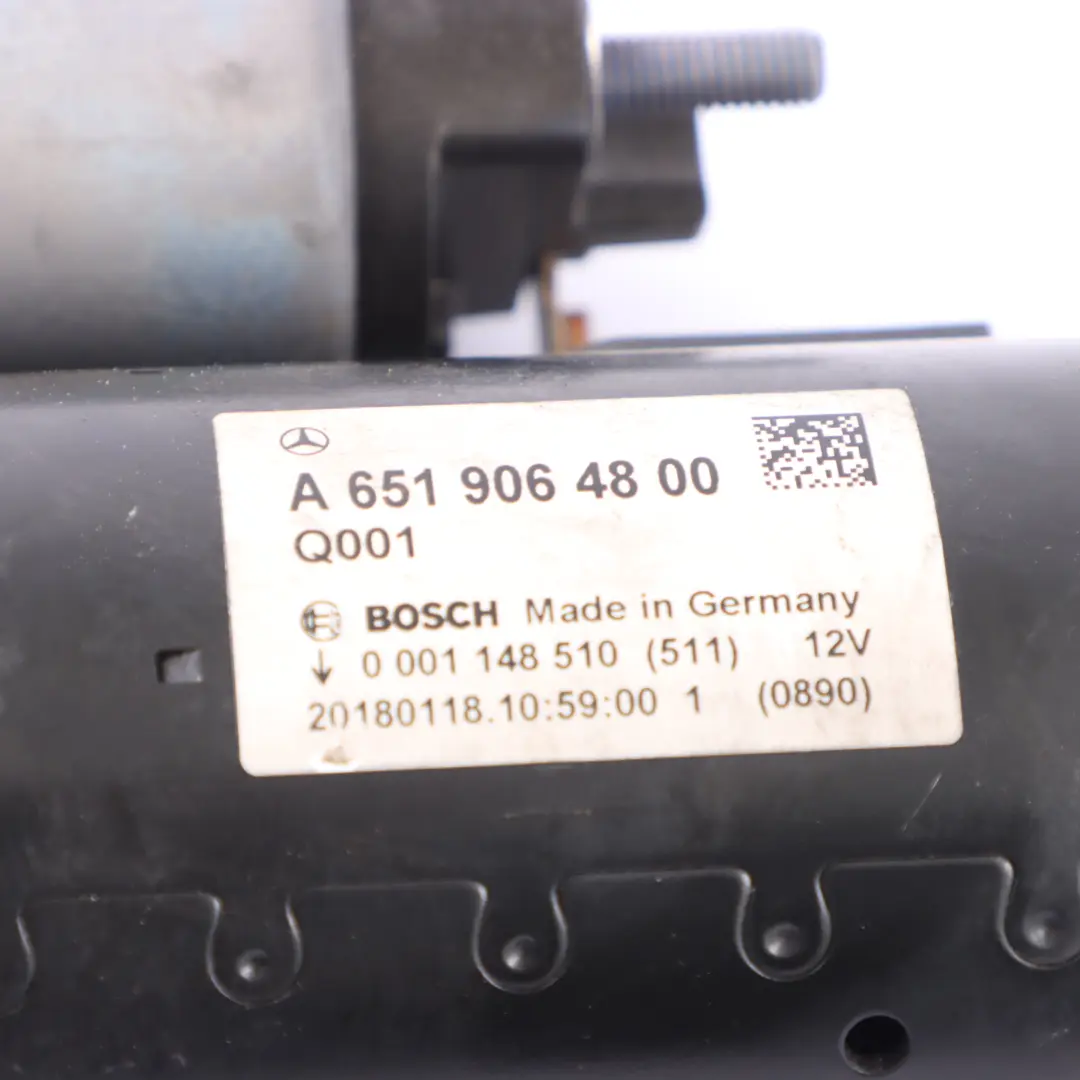 OM651 Anlasser Bosch für Mercedes X253 C253 GLC 220d Diesel mit Teilenummer A6519064800 Mercedes X253 C253 GLC 220d Diesel OM651 Anlasser Bosch - SKU A6519064800 - Teilenummer A6519064800