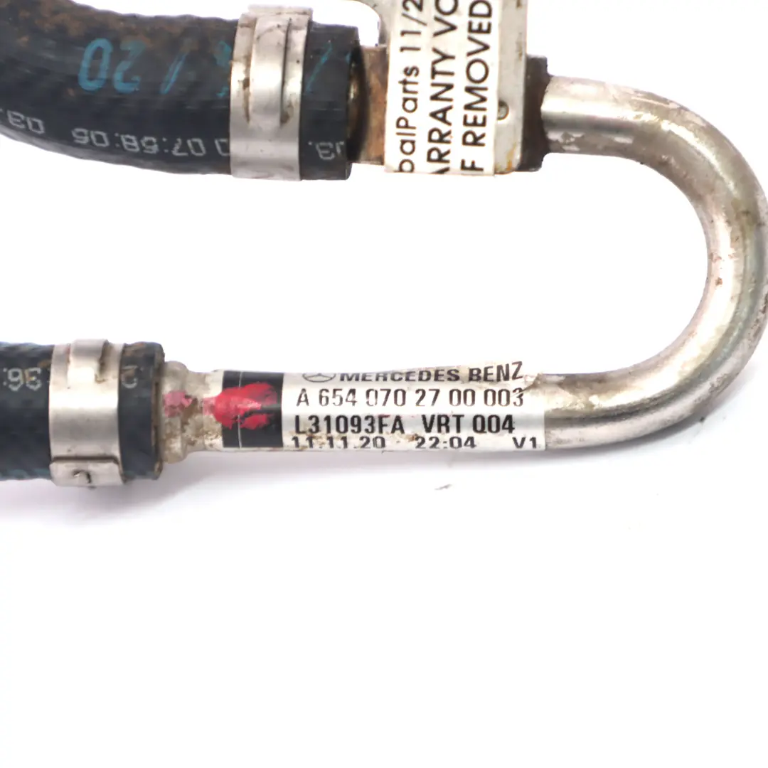  Ligne carburant Mercedes W213 W447 OM654 Tuyau pompe haute pression - SKU A6540702700 - Numéro de pièce A6540702700