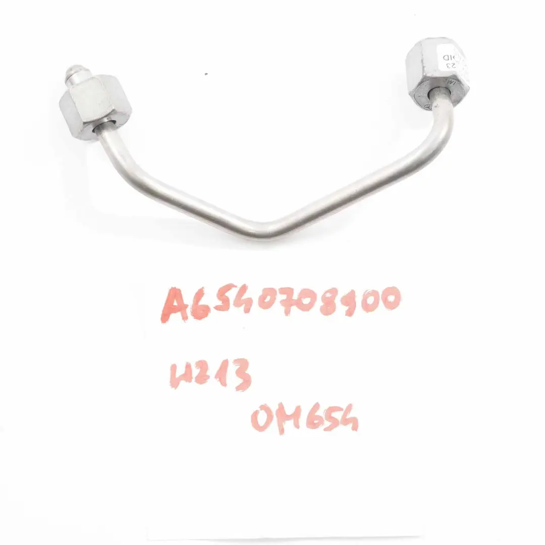 Mercedes W213 OM654 Tubo pressione carburante Linea iniezione guida - SKU A6540708900 - Numero di parte A6540708900
