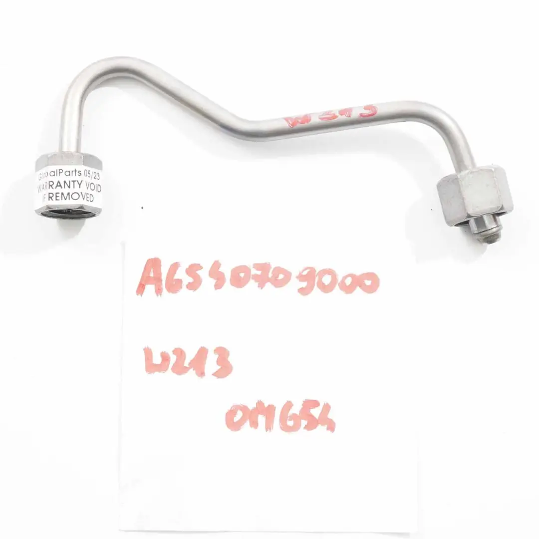 OM654 Fuel Pressure Pipe Injection Line Pipe Rail to Mercedes W213 with Part number A6540709000 Mercedes W213 OM654 Fuel Pressure Pipe Injection Line Pipe Rail - SKU A6540709000 - Part number A6540709000