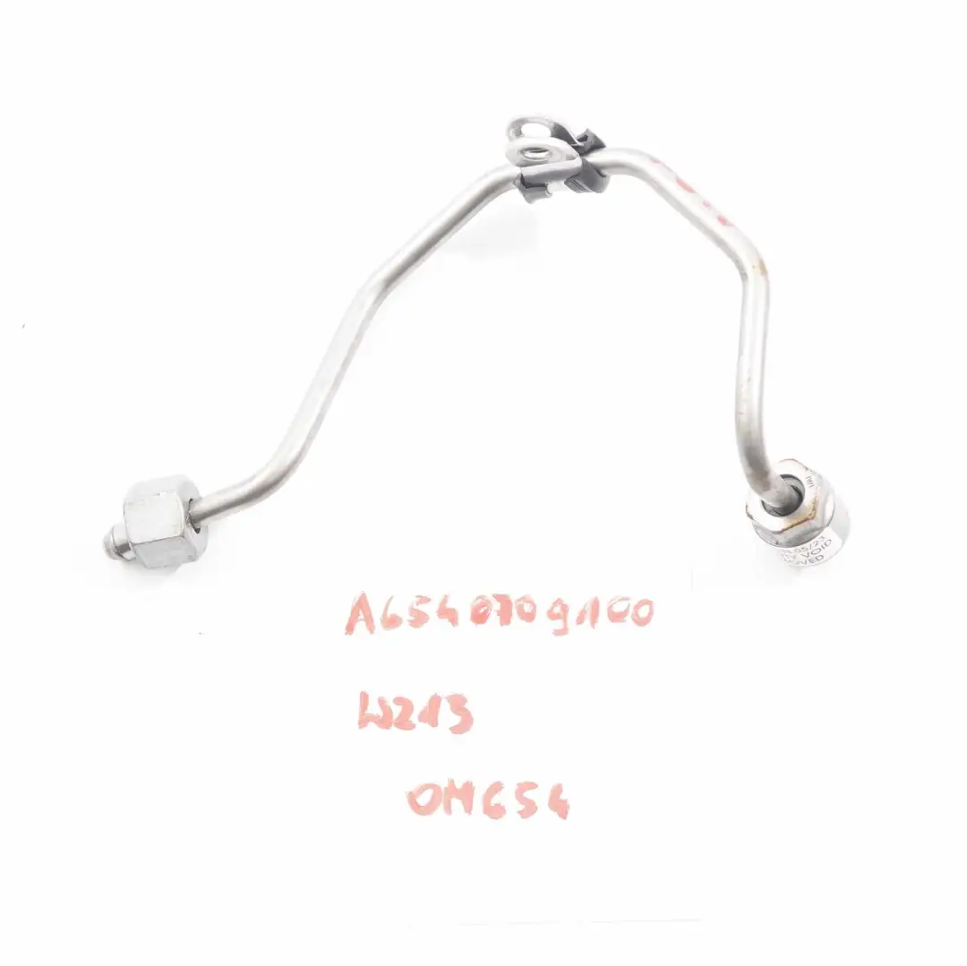 Mercedes W213 OM654 Fuel Pressure Pipe Injection Line Pipe Rail - SKU A6540709100 - Part number A6540709100