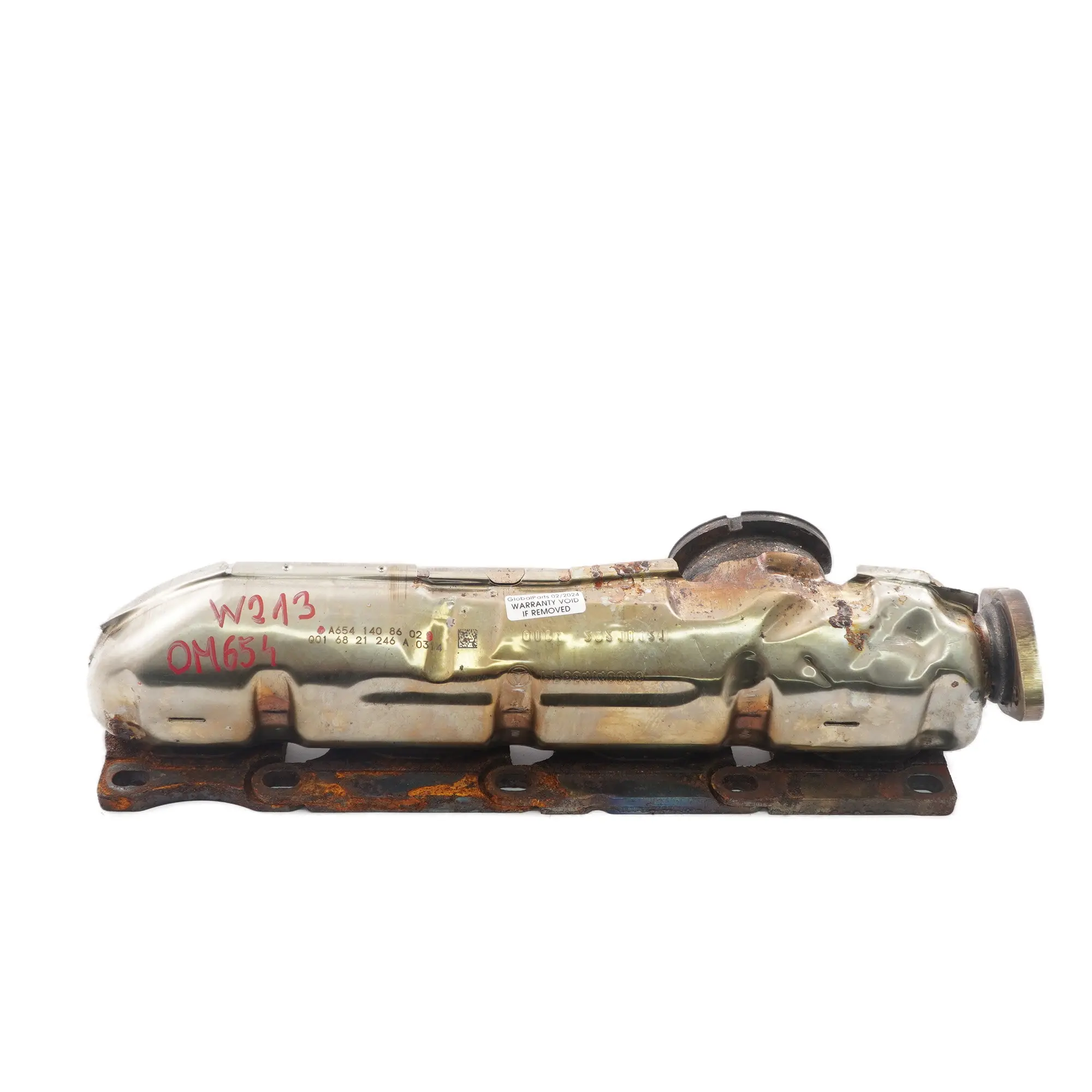 Mercedes W213 OM654 motore diesel collettore di scarico a gas A6541408602