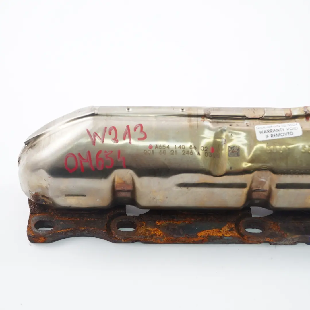 Mercedes W213 OM654 motore diesel collettore di scarico a gas - SKU A6541408602 - Numero di parte A6541408602