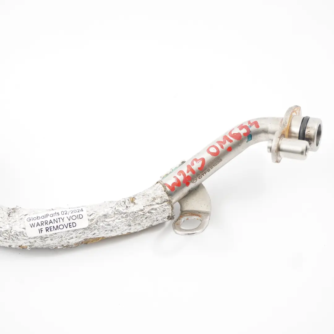 OM654 Turbocompresor Tubo de retorno de aceite para Mercedes W213 con número de pieza A6541808000 Mercedes W213 OM654 Turbocompresor Tubo de retorno de aceite - SKU A6541808000 - Número de pieza A6541808000